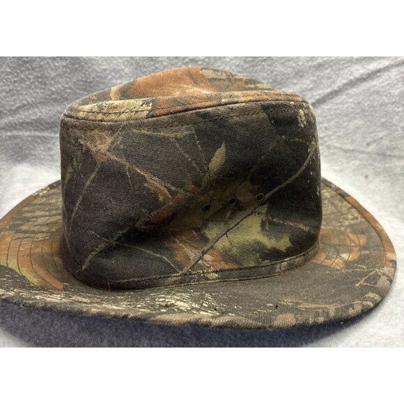 Paramount Outdoors Camouflage Fedora Hat Large Mossy Oak Breakup Cotton / Poly - Picture 8 of 12